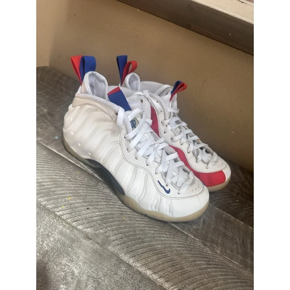 Nike Air Foamposite Shoes USA Red White Blue Olympics Women's Size 9